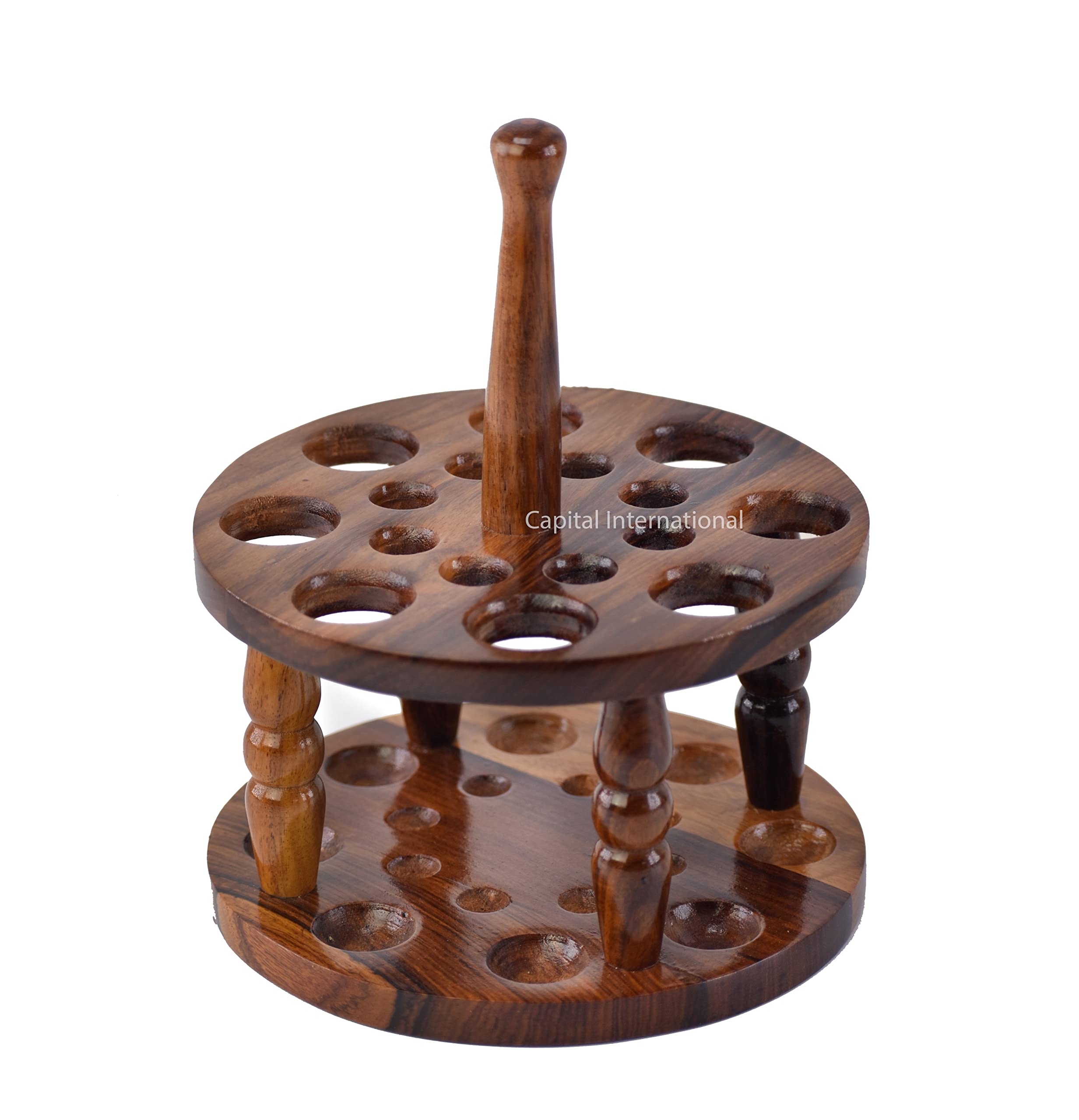 Rosewood Lot De 15 Crochets Ergonomiques Tournés à La Main Pour Tricot Et Crochet | Crochets En Bois | Aiguilles à Tricoter (crochets