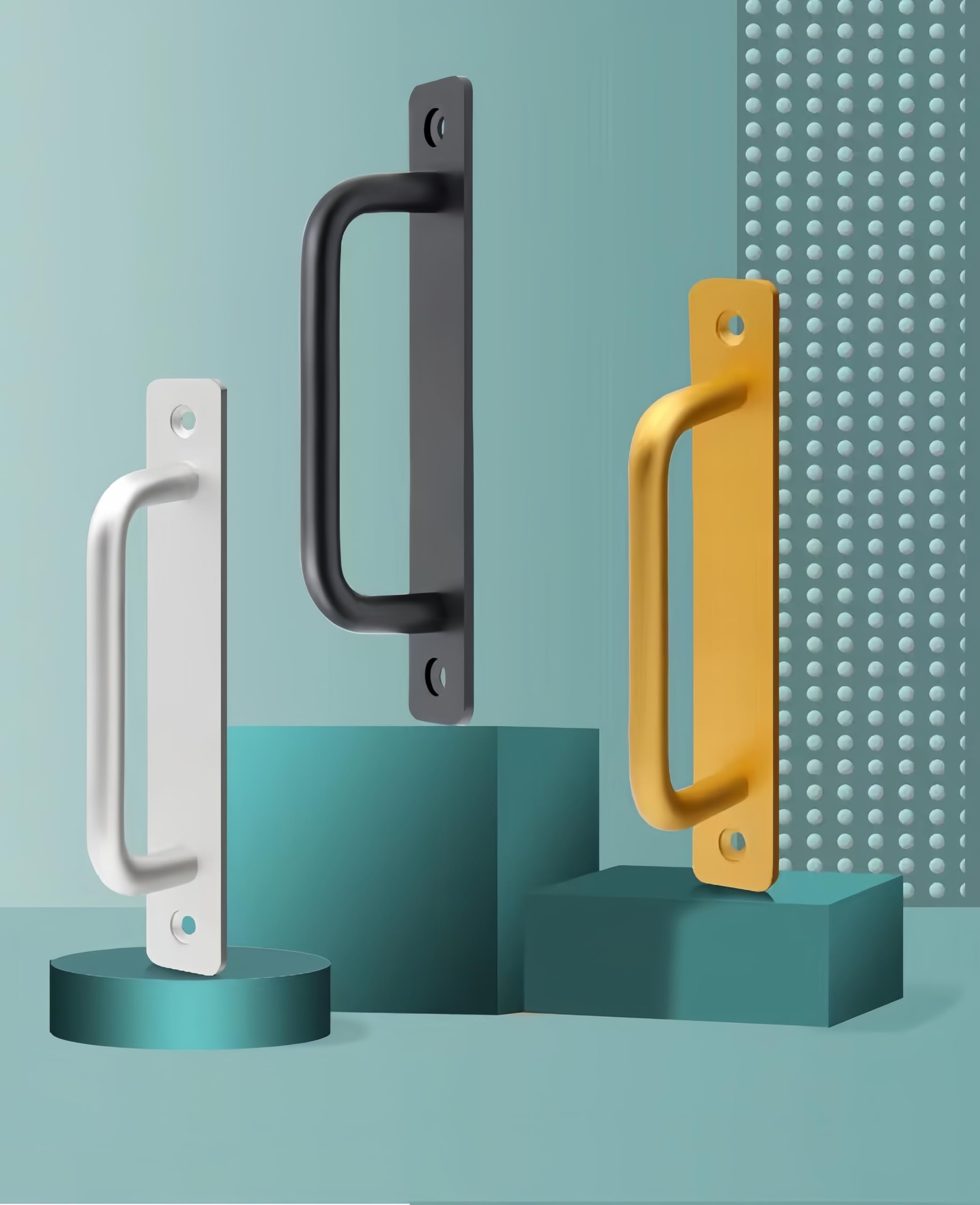 MIEGUIWOR Pack of 2 Sliding Door Handles, Barn Door Handle, Sliding Door Handle, Aluminium, Sliding Door Handles - Image 3