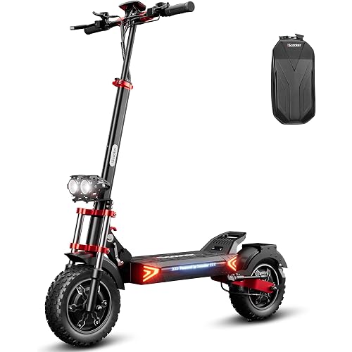iScooter Electric Scooter for Adults, Off-Road Tires, Free Scooter Bag