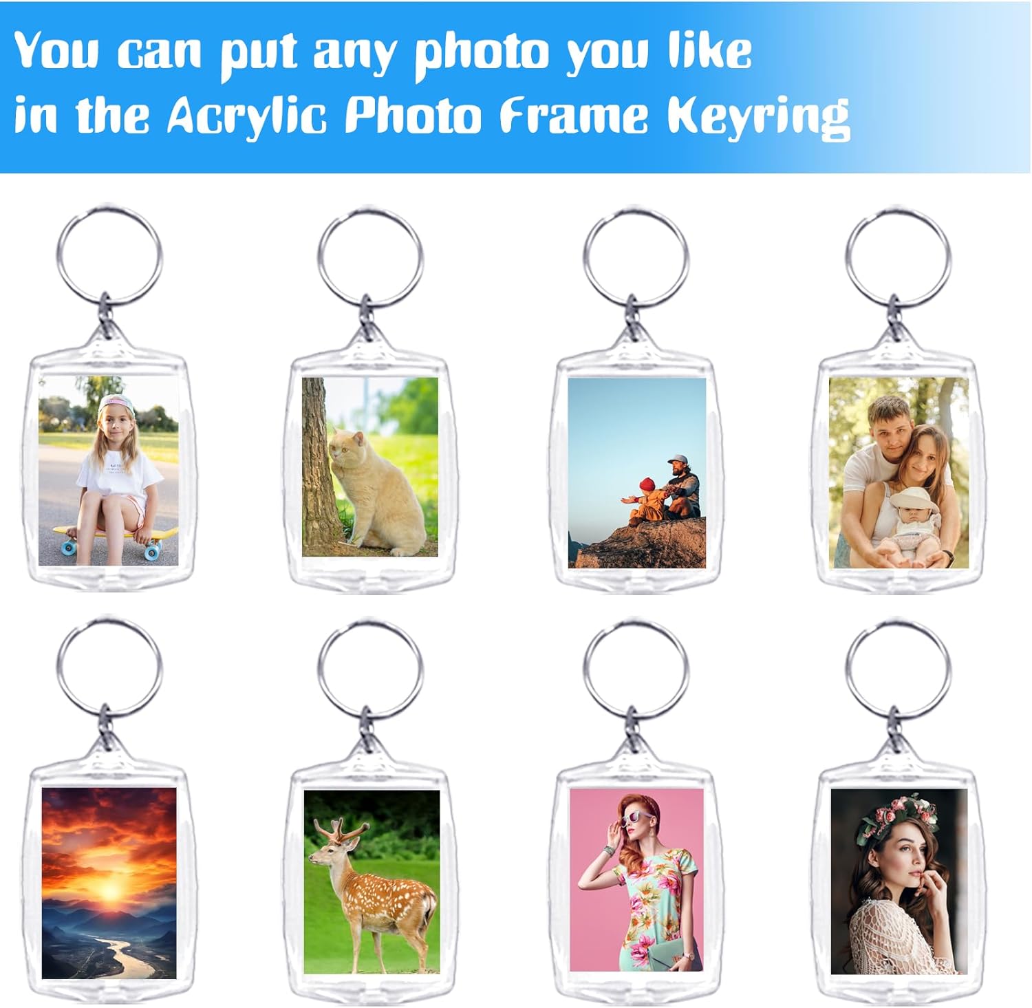 Personalized Acrylic Photo Frame Keyring Set Kenya Ubuy