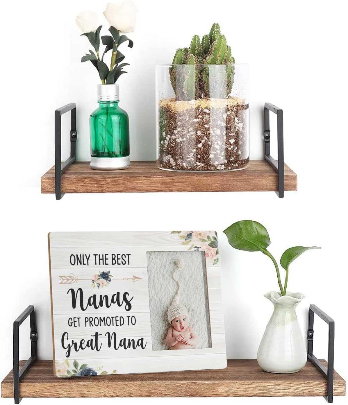 FONDCANYON Only The Best Nanas Get Promoted To Great Nana Picture Photo Frame, Great Nana Grandmother Pregnancy Announcement Picture Frames,Great Grandma Gifts For Birthday Christmas (4x6 Inch Photo) - Image 4