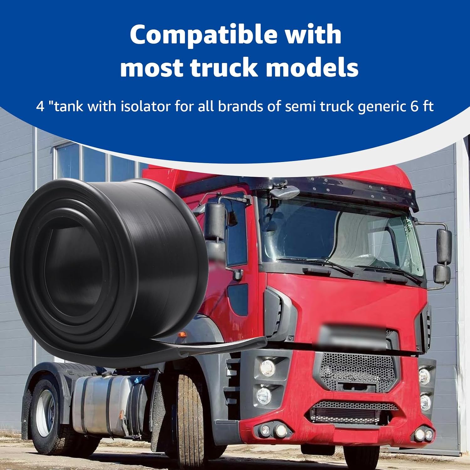 4 inches Seal, for Fuel Tank Strap Isolator, Suitable for most semi-trailer trucks, Length 6 feet