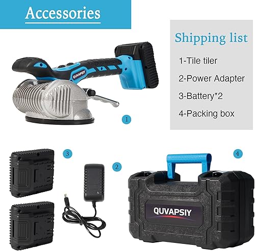 Miniatura 2 de Máquina herramienta de vibración de azulejos la solución definitiva para la instalación de azulejos, 16.8V 10000mAh 18000rmin