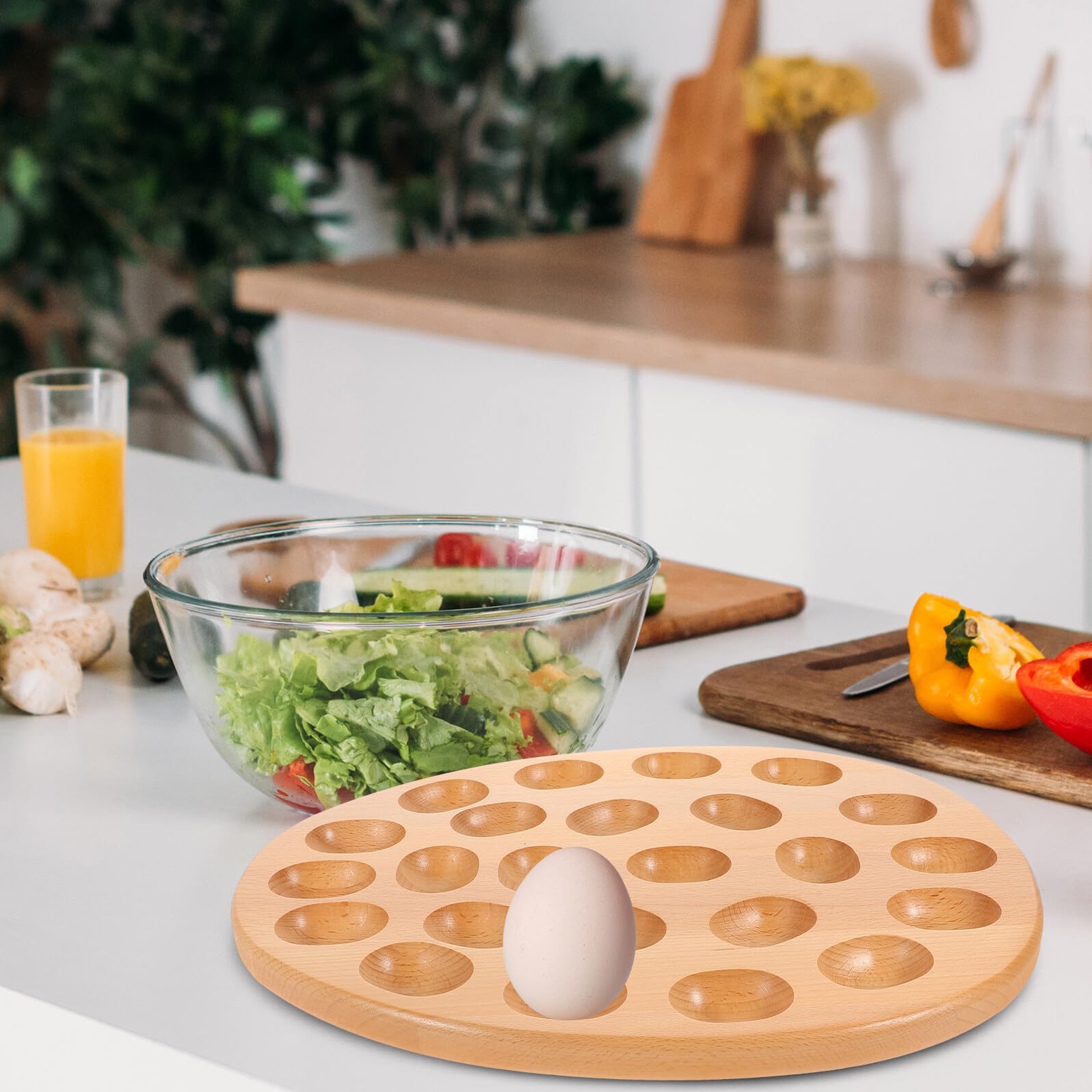Portavoz De Huevo Sostenedor del Huevo del Refrigerador Recipiente De Almacenamiento Brown
