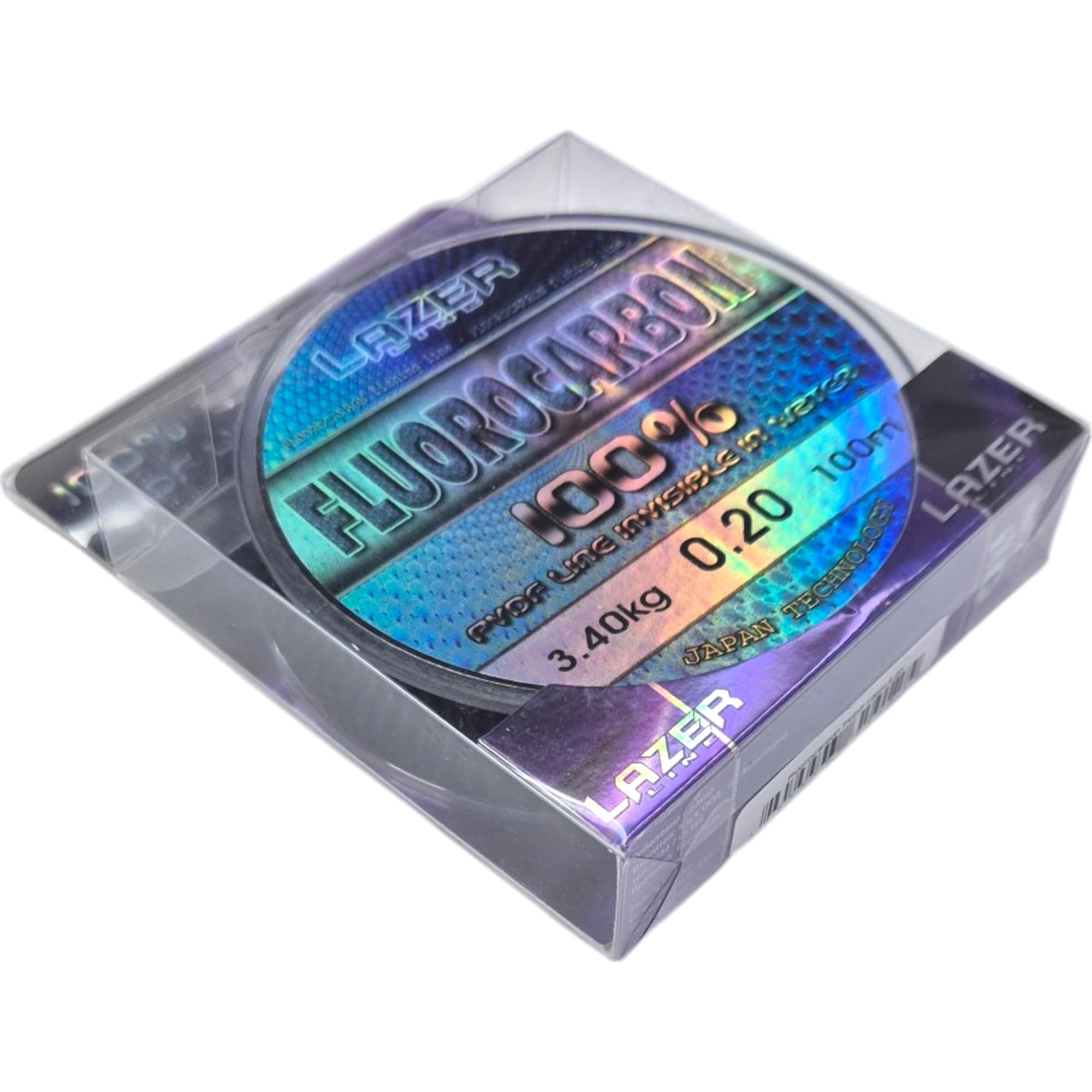 Fluorokarbonowa żyłka wędkarska o średnicy 100 m, 0,20 mm, test 3,4 kg, przezroczysta żyłka przyponowa do szczupaków, sandaczy, okonia, pstrągów, karpi, przyponów fluorokarbonowych,
