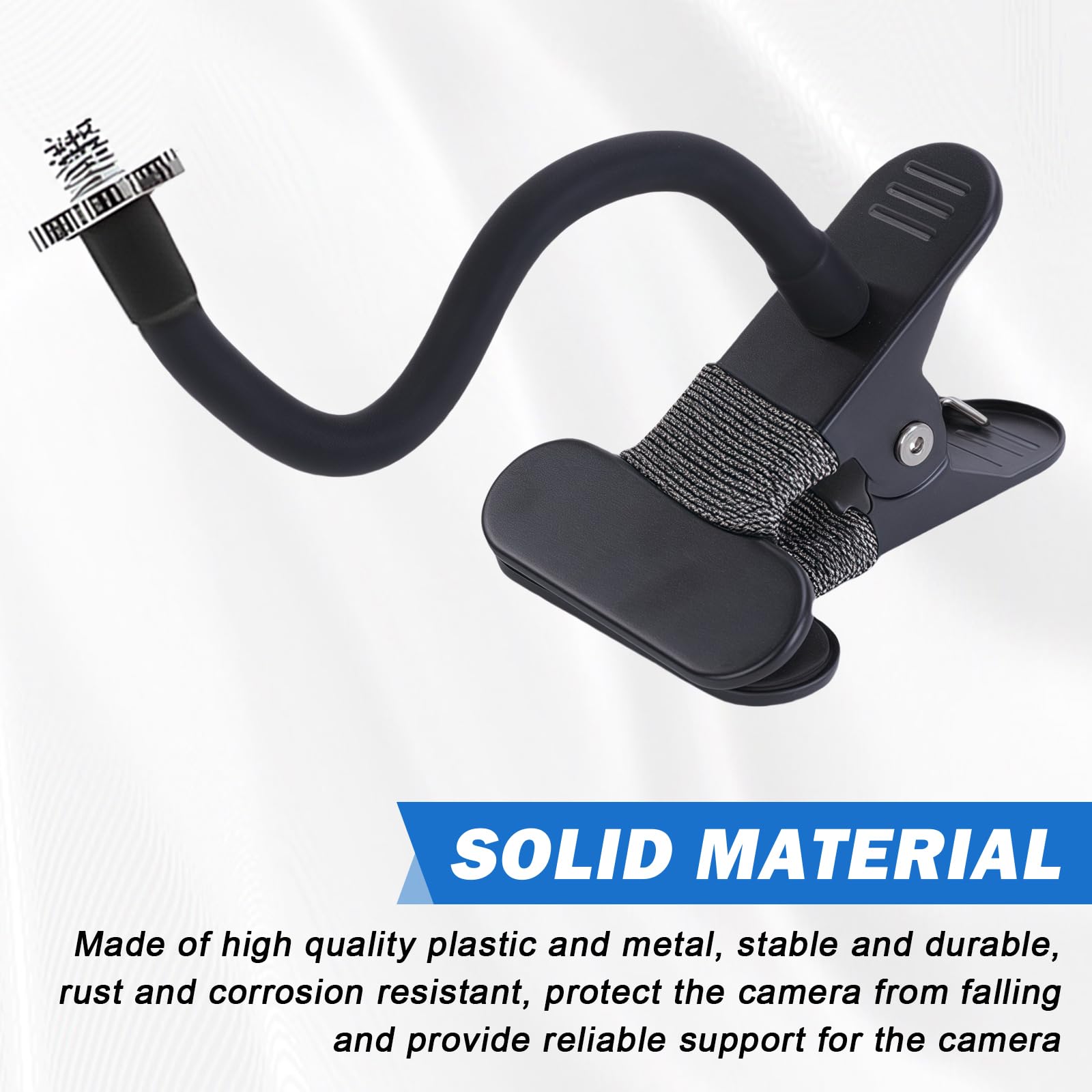 Lot de 3 supports flexibles pour caméra Eufy Cam 2C/2C Pro/3/3C, support de serrage universel en métal pour EufyCam 1/2/EufyCam E, support de mât flexible pour Arlo Ultra/Ultra