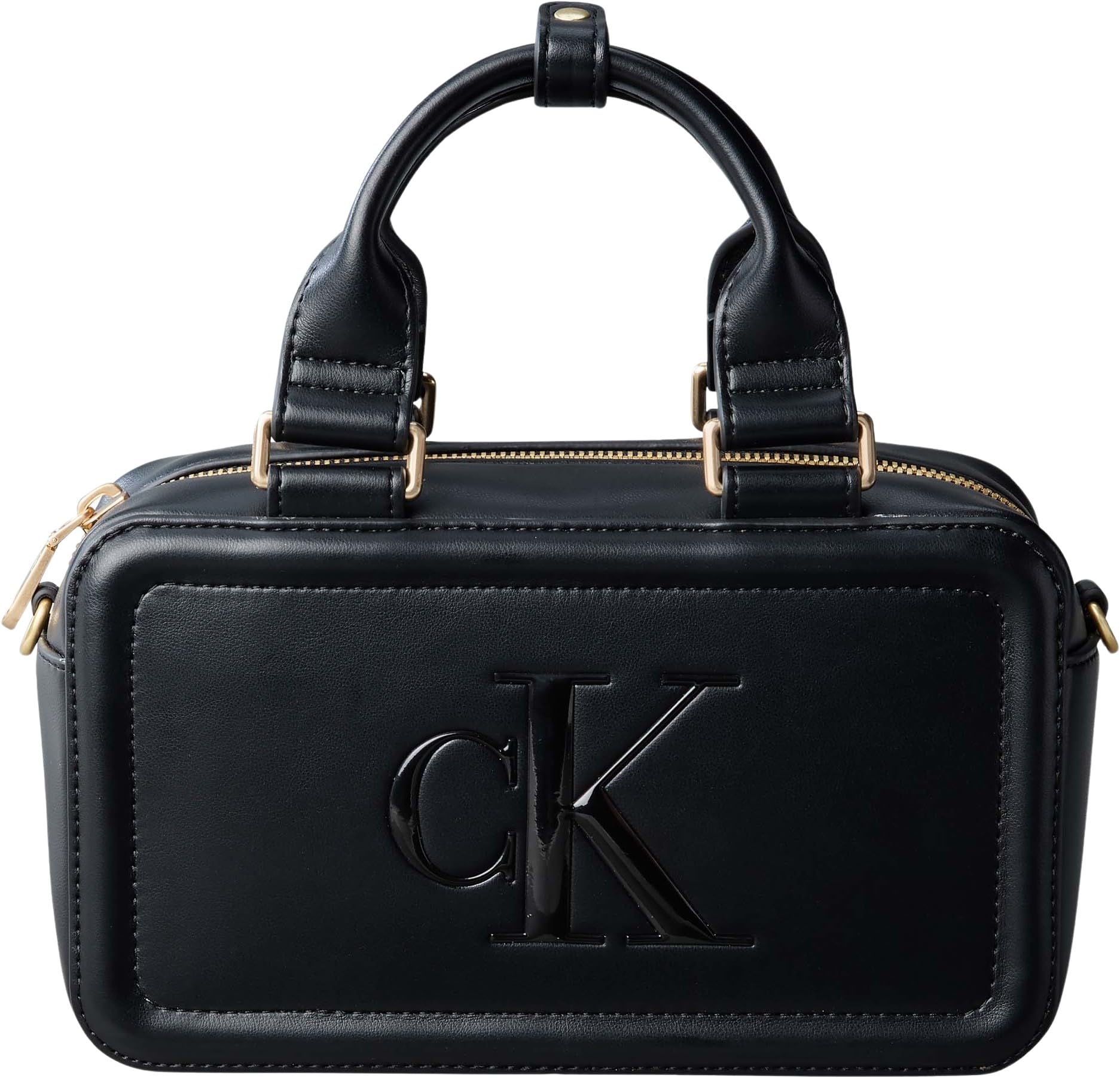 Calvin Klein Bold CK Bauletto Crossbody Lv04f3411g, Crossover Donna, Black (Black), One Size