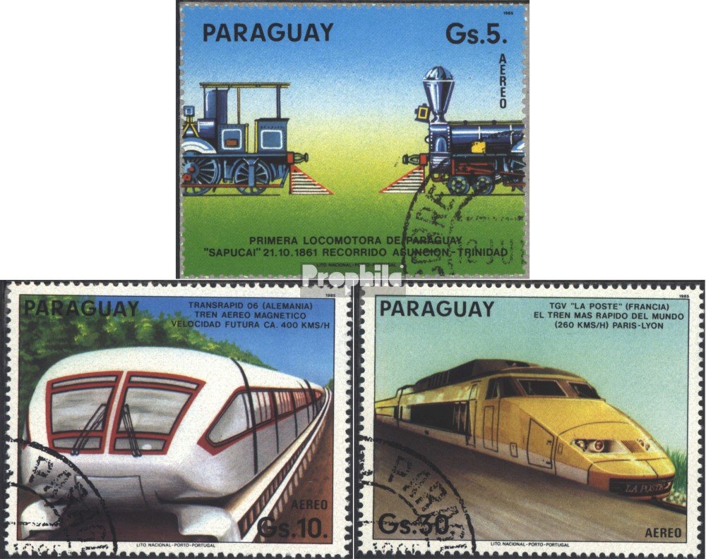 Paraguay 3436-3442 (Complete.Issue) fine Used/Cancelled 1981 100 Paraguay 3436-3442 (Complete.Issue) fine Used/Cancelled 1981 100