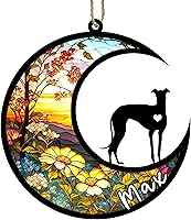 Vista 62 de Memorial personalizado para perro, adorno de Navidad de perro pastor alemán con nombre, razas personalizadas, atrapasador de luz para pérdida
