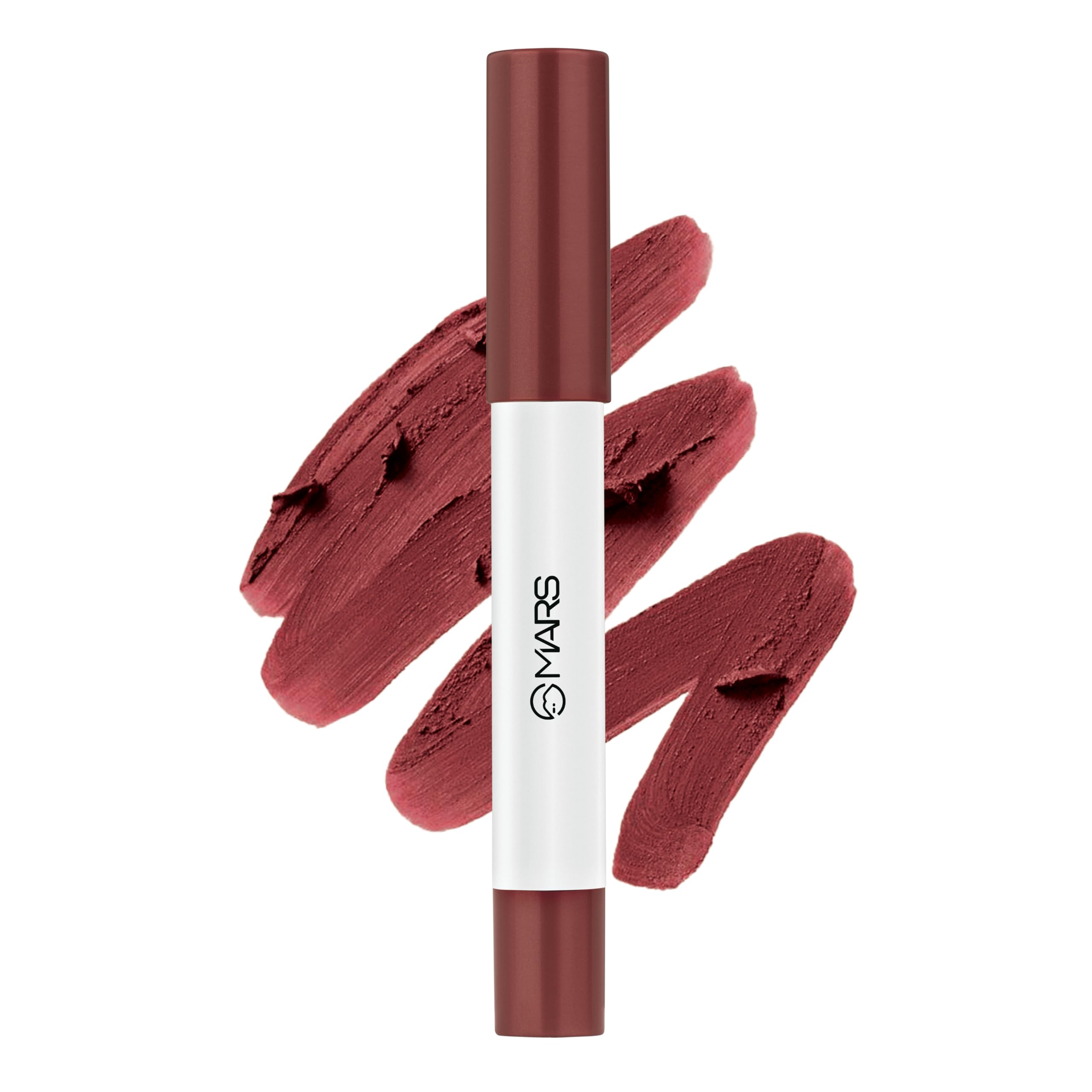 Cloud Kiss Germany Formula Matte Lip Crayon (1.8gm) (15-MIDNIGHT BERRY) | Infused with Corn & Rice Starch | 8+ Hr Long-Lasting | Feather-Light Texture | Full Coverage