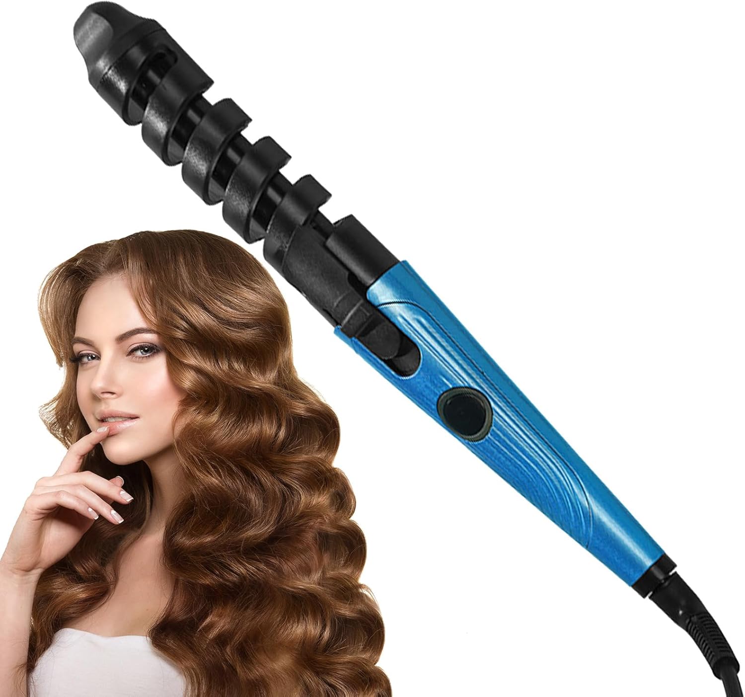 Automatic Hair Curler, Curler Automatic,Detangling Wireless Ceramic Crimper Hair Tool – Fast Heating Waver Hair Tool for Long Hair, Short Hair, Thick Hair, Straight Hair