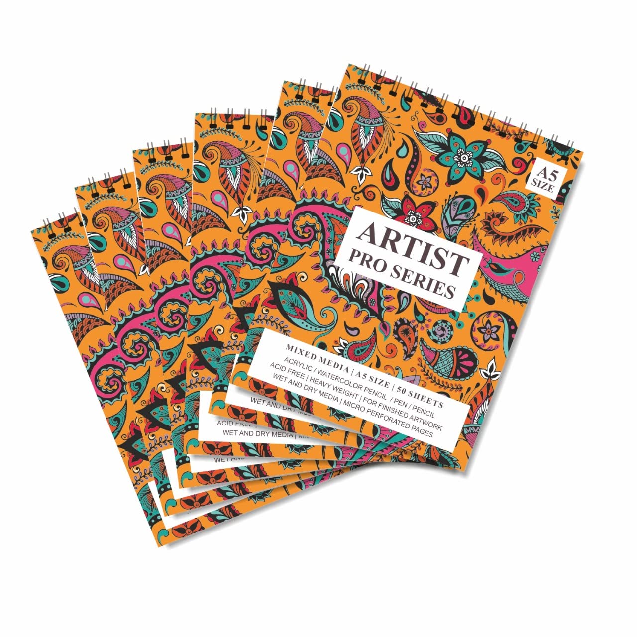 PRINTELLIGENT Artists Sketch Book Drawing Book (50 Sheets, 100 Pages