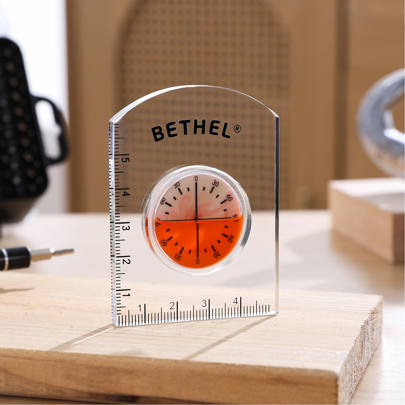BETHEL Circular Level - Clear Bubble Readings -6