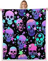 Vista 11 de Manfei Manta metálica de Halloween con diseño de araña robótica metálica para decoración de habitación de niños, manta de tela de araña para sofá