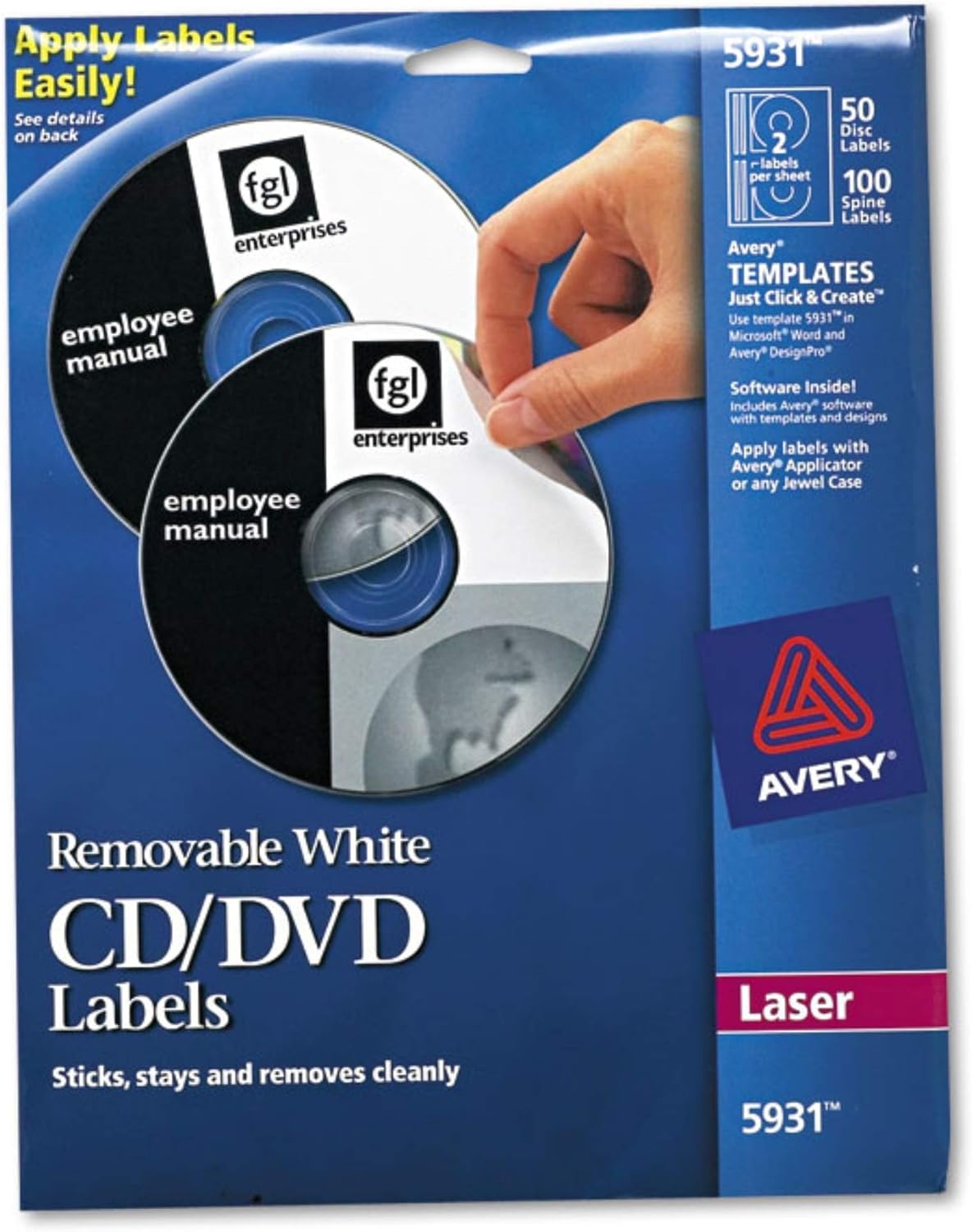 AVE5931 - Avery Laser CD/DVD Labels