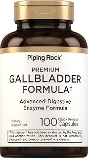 Piping Rock Gallbladder Supplement | 100 Capsules | Advanced Digestive Enzyme Complete Formula for Men & Women | Non-GMO & Gluten Free