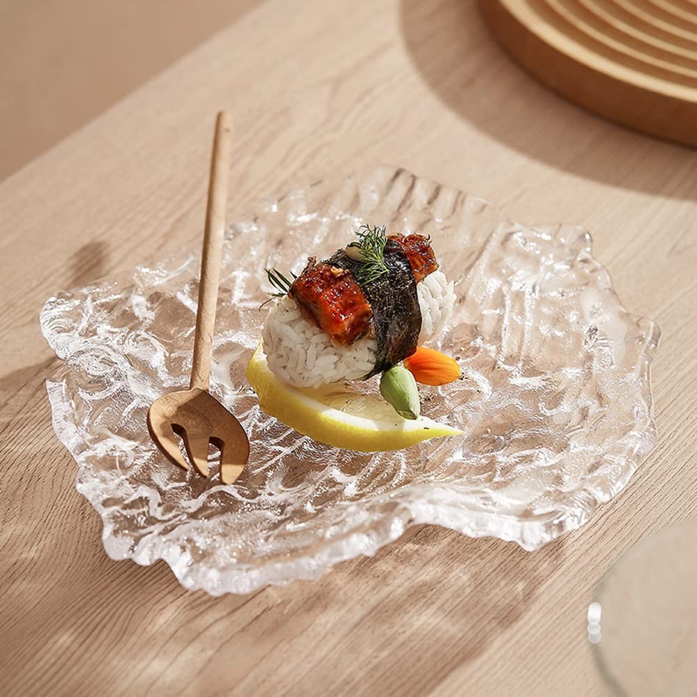 Amazon.com | Salad Bowls Creative Glacier Crystal Glass Plate