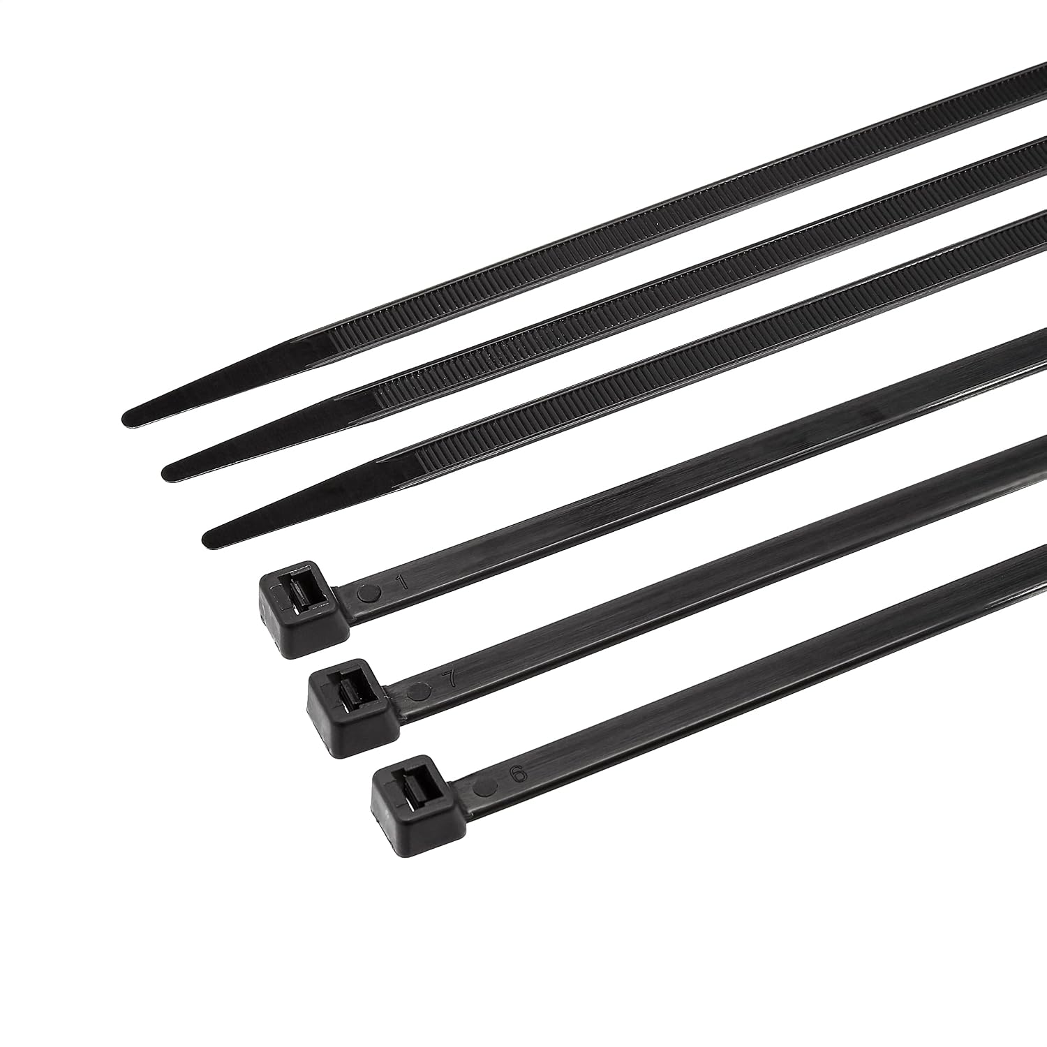 Amazon Basics Multi-Purpose Cable Ties - 18-Inch/450mm, 50-Piece, Black