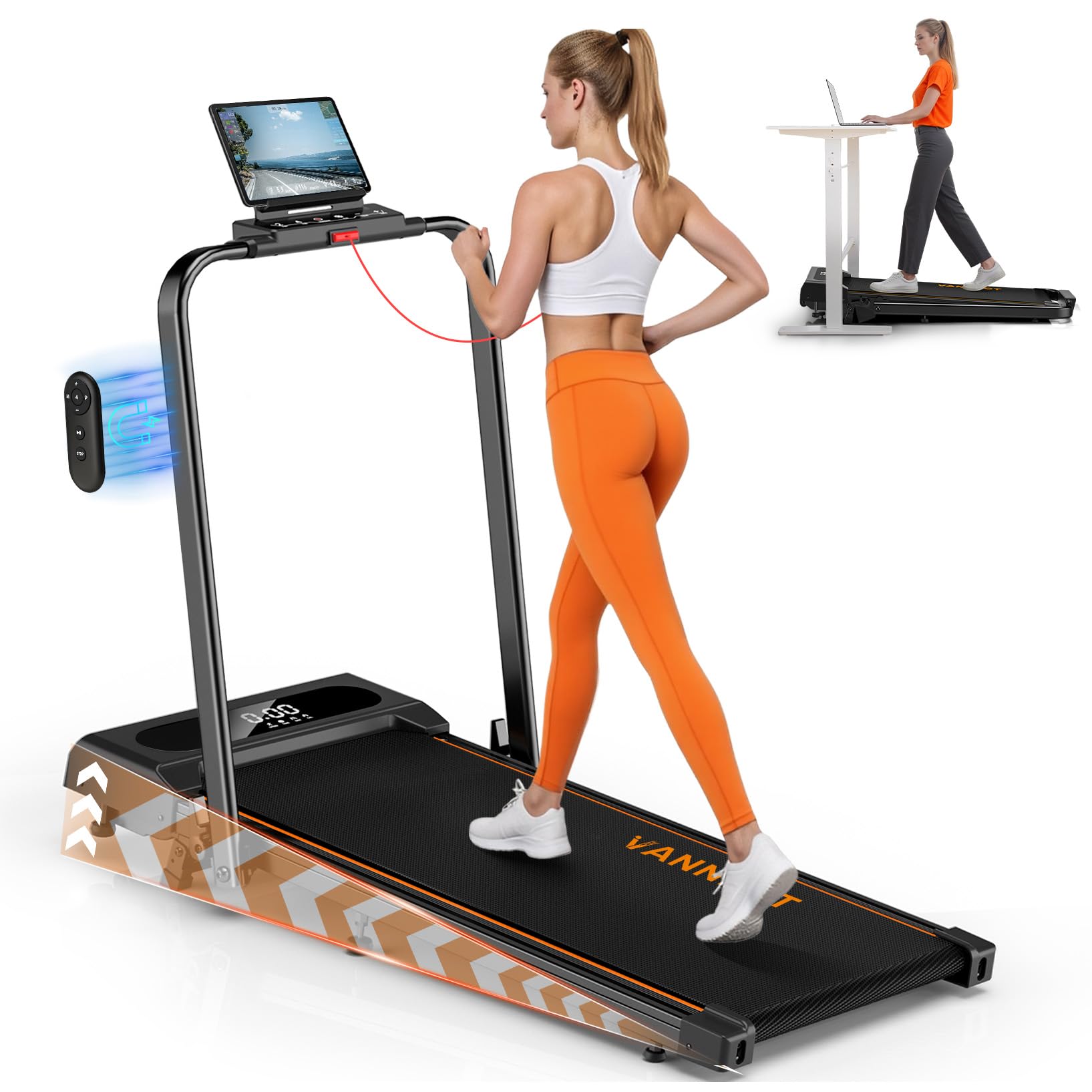 6 in 1 Folding Treadmill with 12KM/H