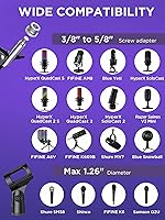 Vista 3 de InnoGear Soporte de Micrófono con Brazo Articulado para Blue Yeti HyperX QuadCast S SoloCast Snowball Fifine K669B y otros Micrófonos