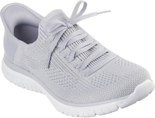Skechers - Womens Slip-Ins: Virtue - Divinity Slip On Shoes, Color Gray, Size: 8