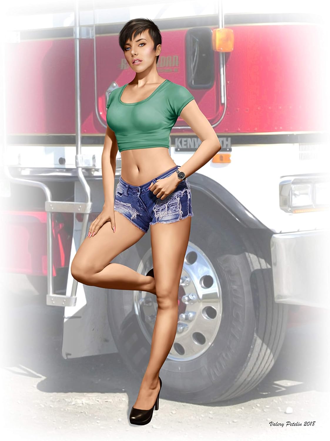 Master Box 24061 "Looking for A Long HAUL Partner, Mindy 1/24 Scale Model KIT
