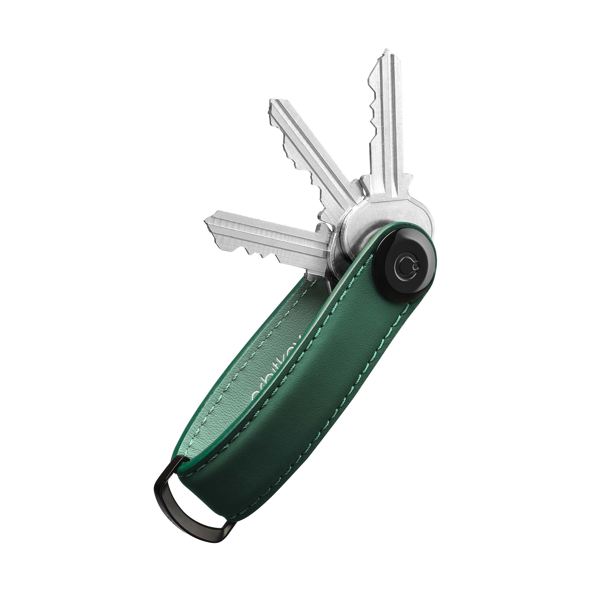orbitkey Matte Leather Key Organiser - Forest