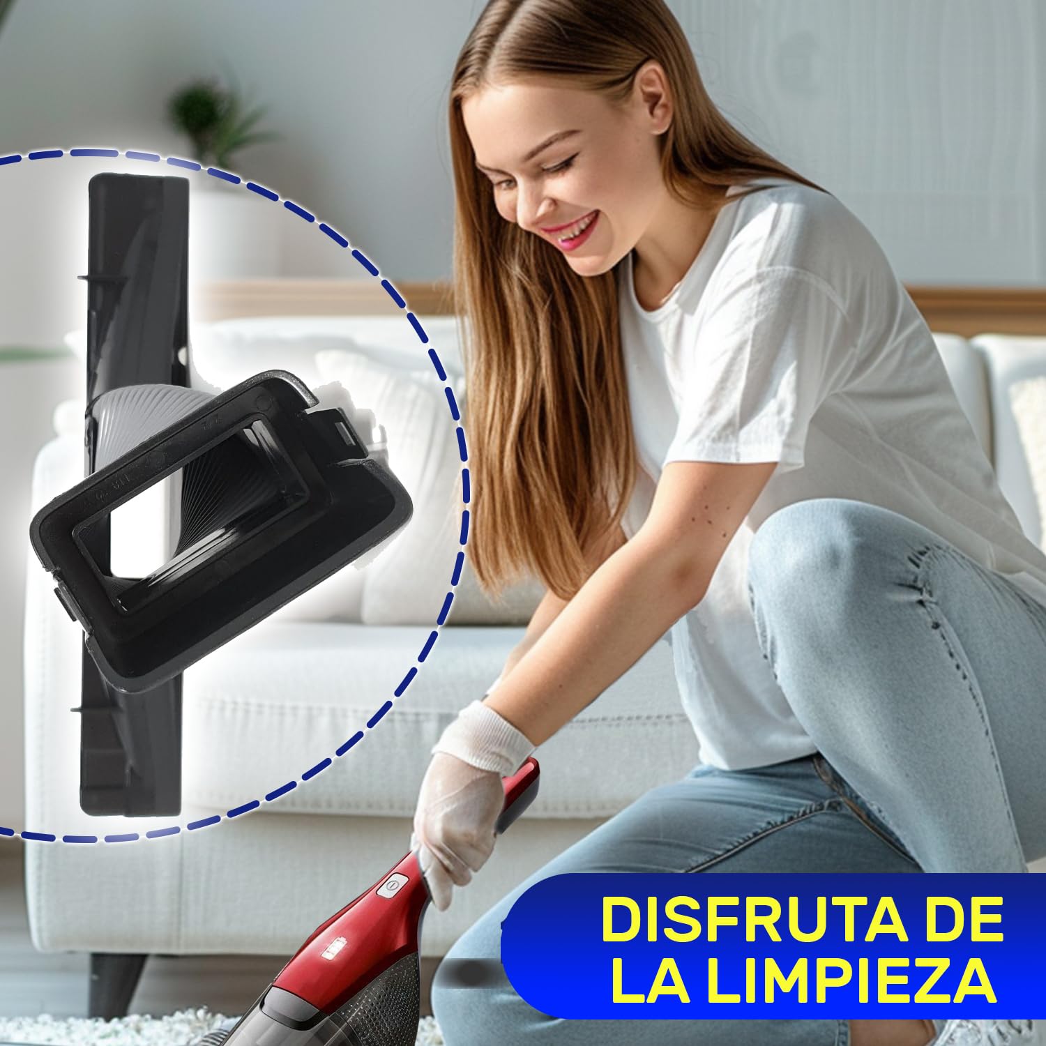 MONTERAL Conector para Boquilla de Aspiradora Sin Cable 164 mm x 120 mm x 32 mm con Código Original 4055248936 4055503728 para AEG para Electrolux - Garantía de 10 Años