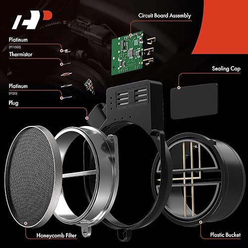 Miniatura 3 de A-Premium Medidor de sensor de flujo de aire masivo MAF 25318411-6,8Cyl, 4.0 4.2 4.3 4.6 4.8 5.3 5.7 6.0 6.2 6.6 8.1L - Compatible con Chevy, GMC,