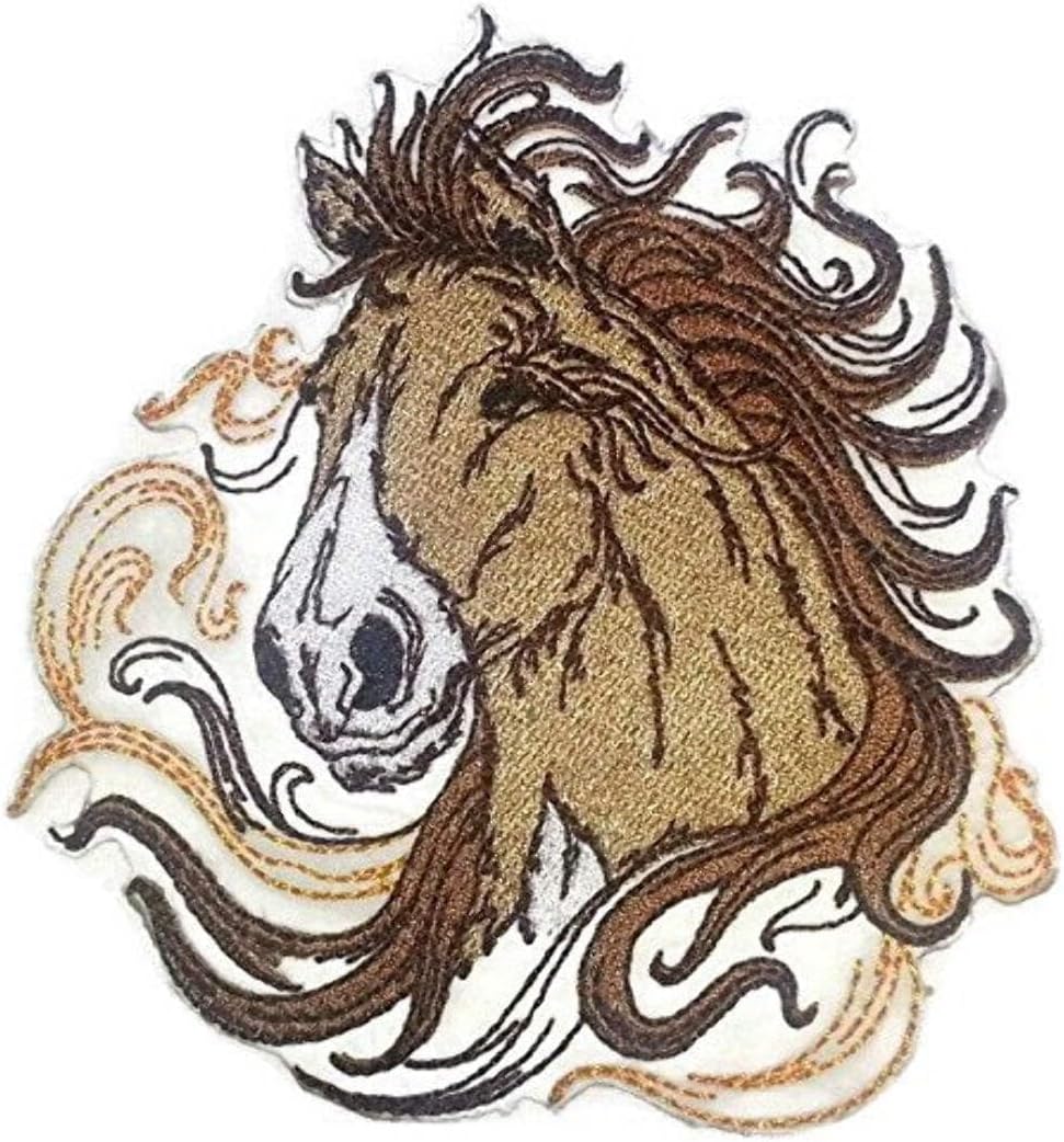 Custom and Unique Spirit of Stallions [Spirit of Stallion No.1 ] [Custom and Unique] Embroidered Iron on/Sew Patch 5" 5*"] [Made in USA]