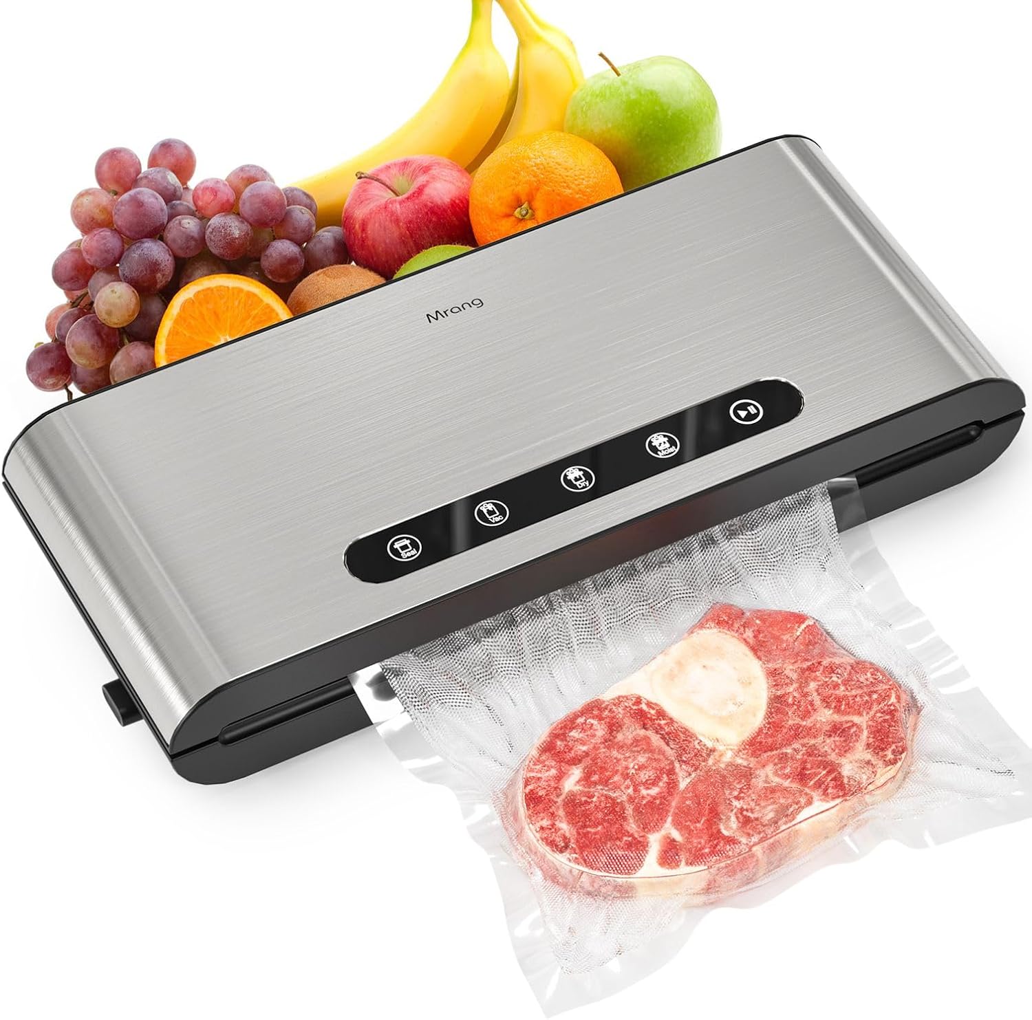 Food Vacuum Sealer Machine Double Pump Household Stainless
