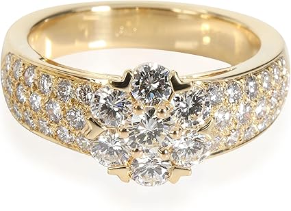 Van Cleef & Arpels, Pre-Loved Fleurette Ring, 4.5, Yellow Gold