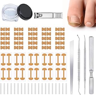 Ingrown Toenail Corrector Set with Correction Strips, Professional Ingrown Toenails Pedicure Tool Set, Painless File and Lifter Pedicure Tools Pedicure Tools,Ingrown Nail Tool for Women Man