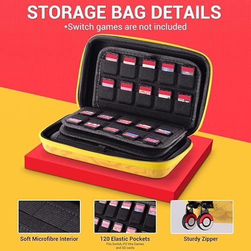 Miniatura 3 de JoyHood 120 Slots Game Card Case for Switch, Protective Game Cards Storage Cases, Game Holder, Fits SwitchSwitch OLEDSwitch Lite Games, PS Vita