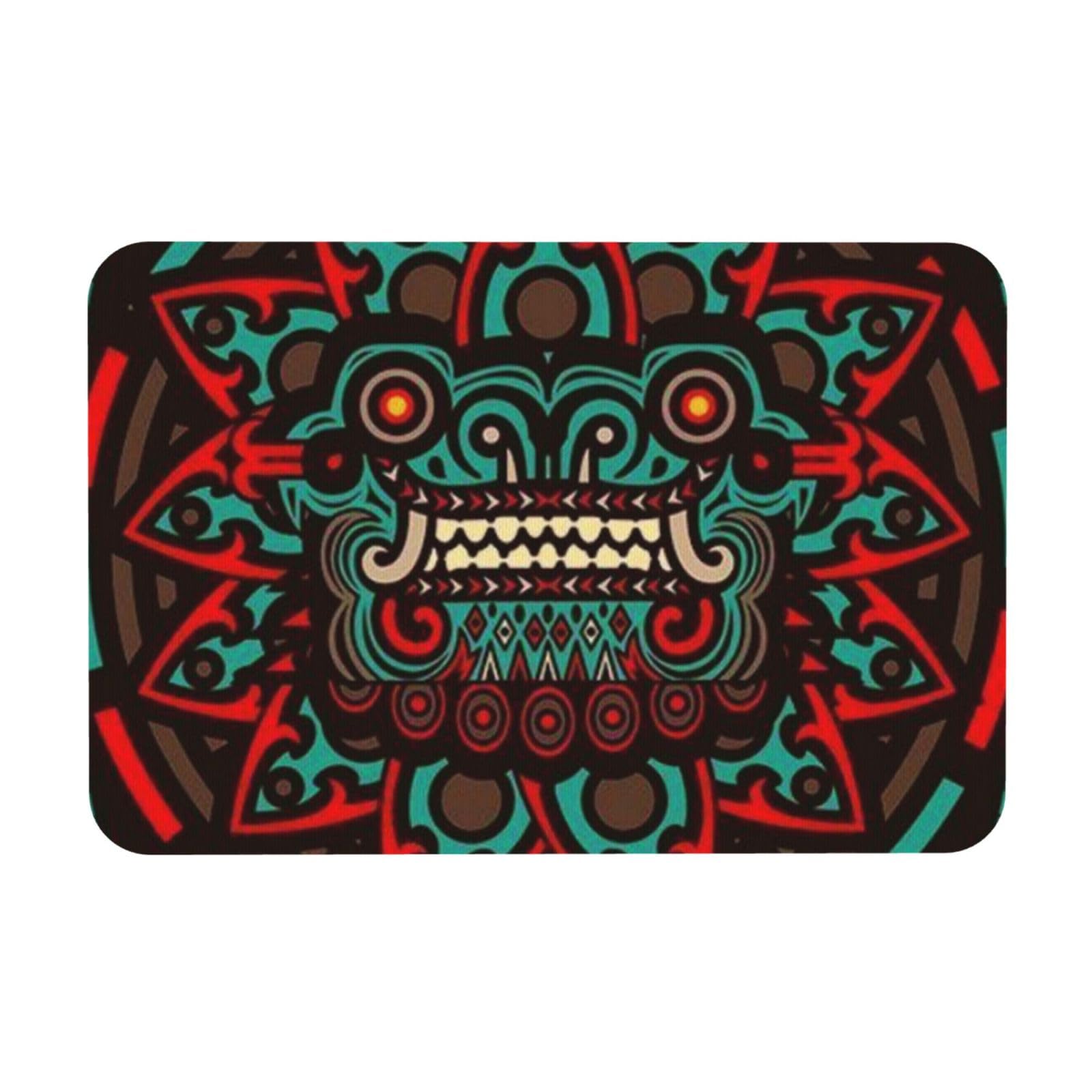 Sugar and Skulls Day of the Dead Dragon Totem Printed Okrzemkowa mata wewnętrzna Wycieraczka Zmywalny Dywan wejściowy