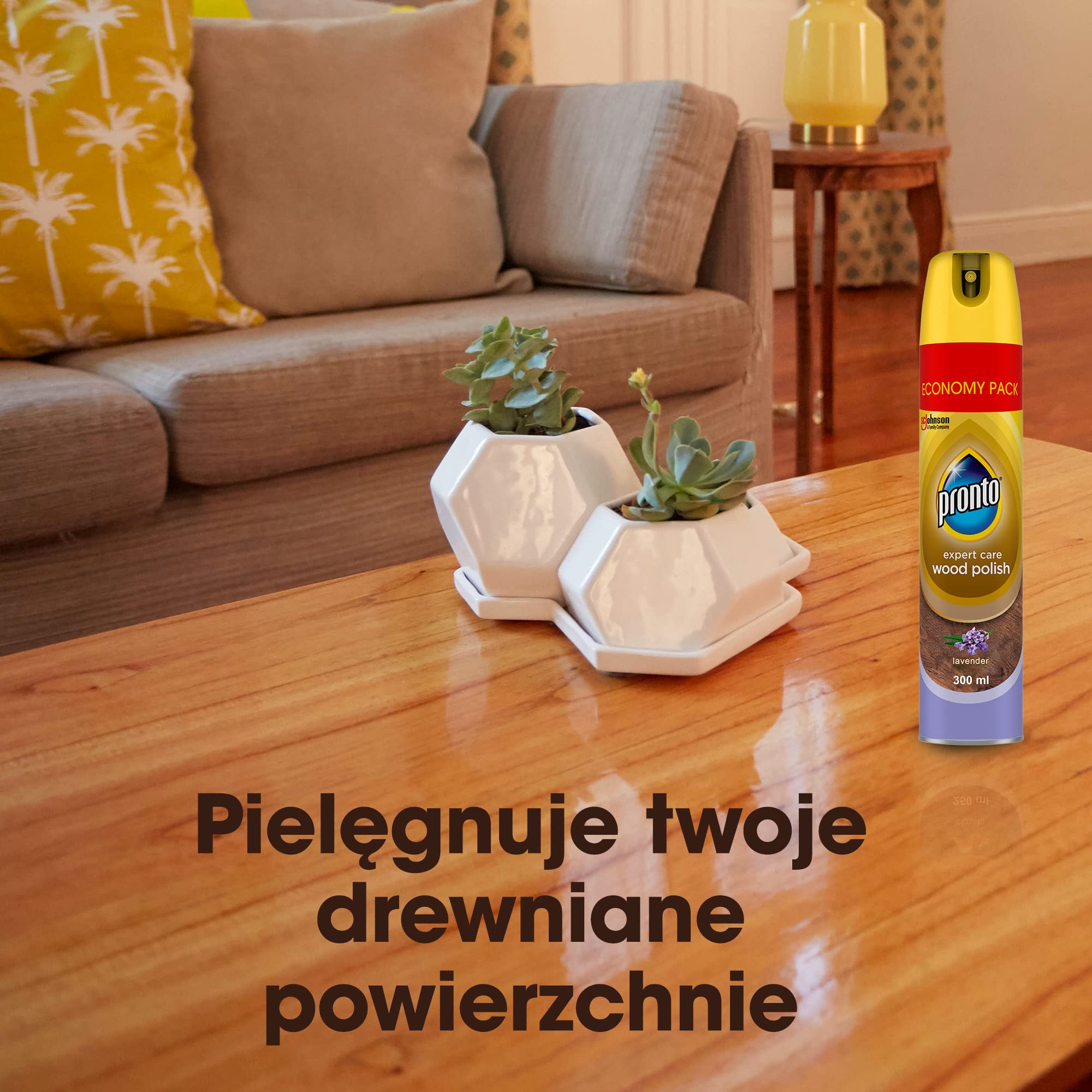Pronto Środek do Czyszczenia Mebli Drewnianych w Aerozolu o Zapachu Lawendy, 300 ml