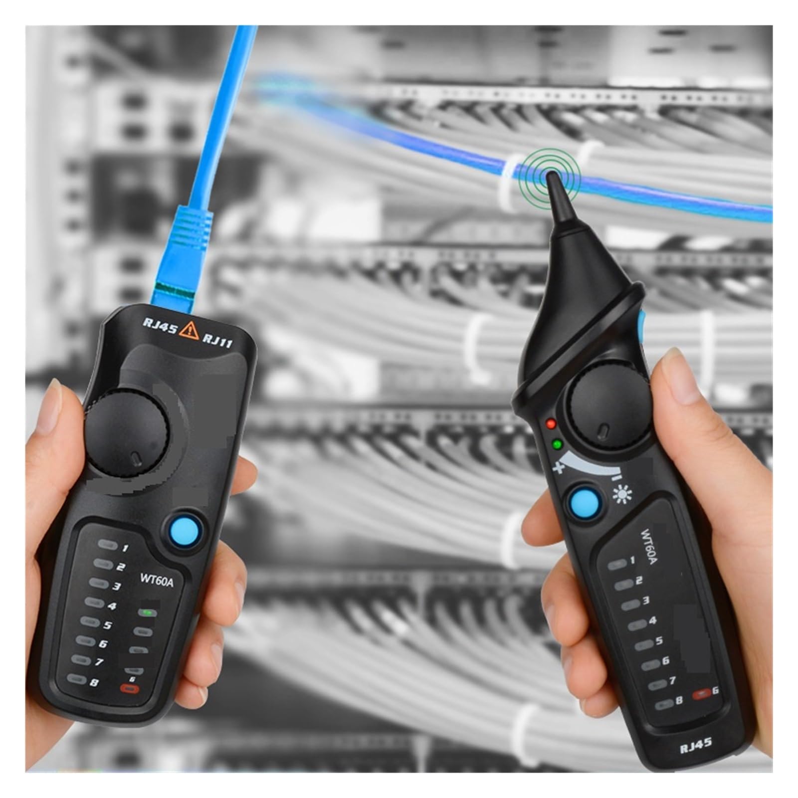 WT60A Wykrywacz Linii Tester Sieciowych Przyrząd Do Patrolowania Telefonicznych Przeciwzakłóceniowych Dokładna Szybka Diagnostyka