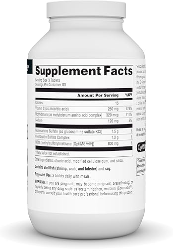 Miniatura 6 de Source Naturals Complejo De Glucosamina Condroitina Con MSM - 120 Tabletas