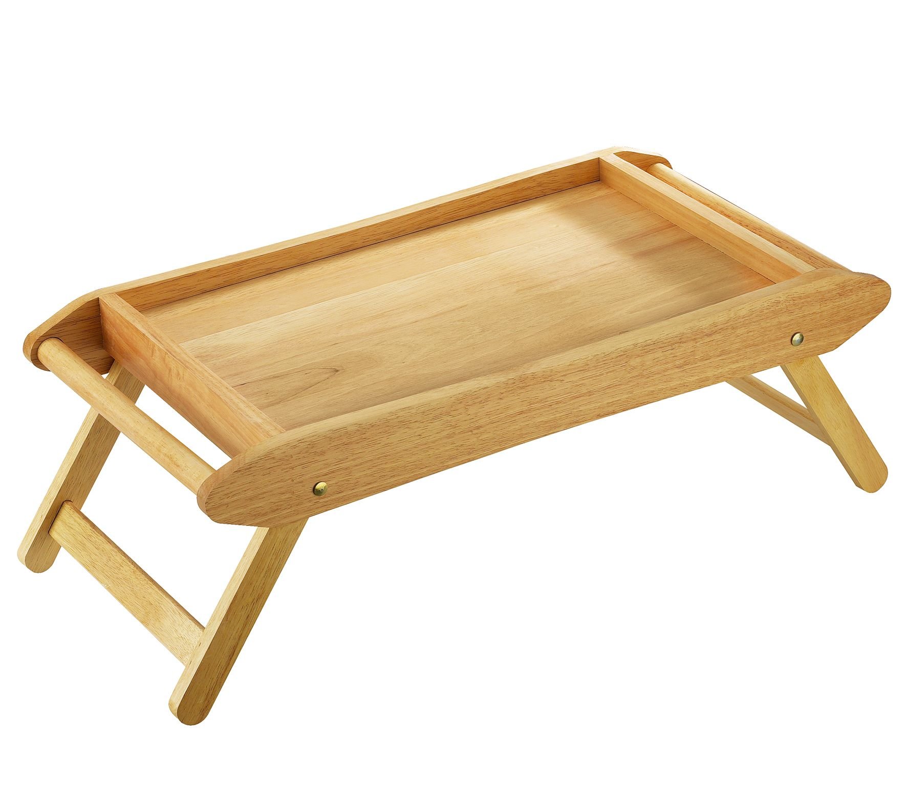 Zassenhaus Bett- / Serviertisch, 69 x 35 cm, Gummibaumholz hell