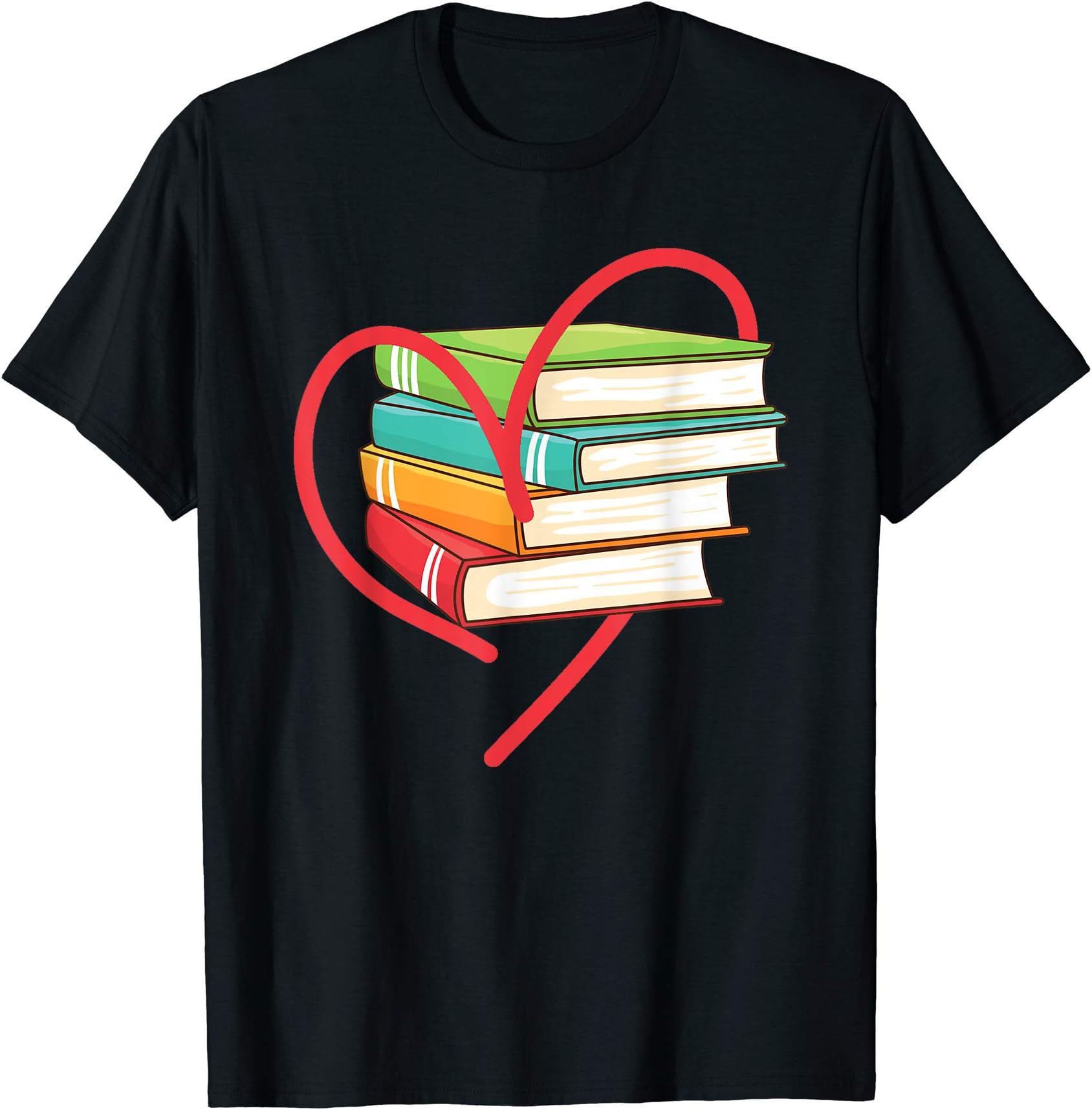 Books Lovers Gifts Reading Club ApparelI Love Reading Heart Love Books Gift TShirt Library Bookworm T-ShirtOEKO-TEX STANDARD 100