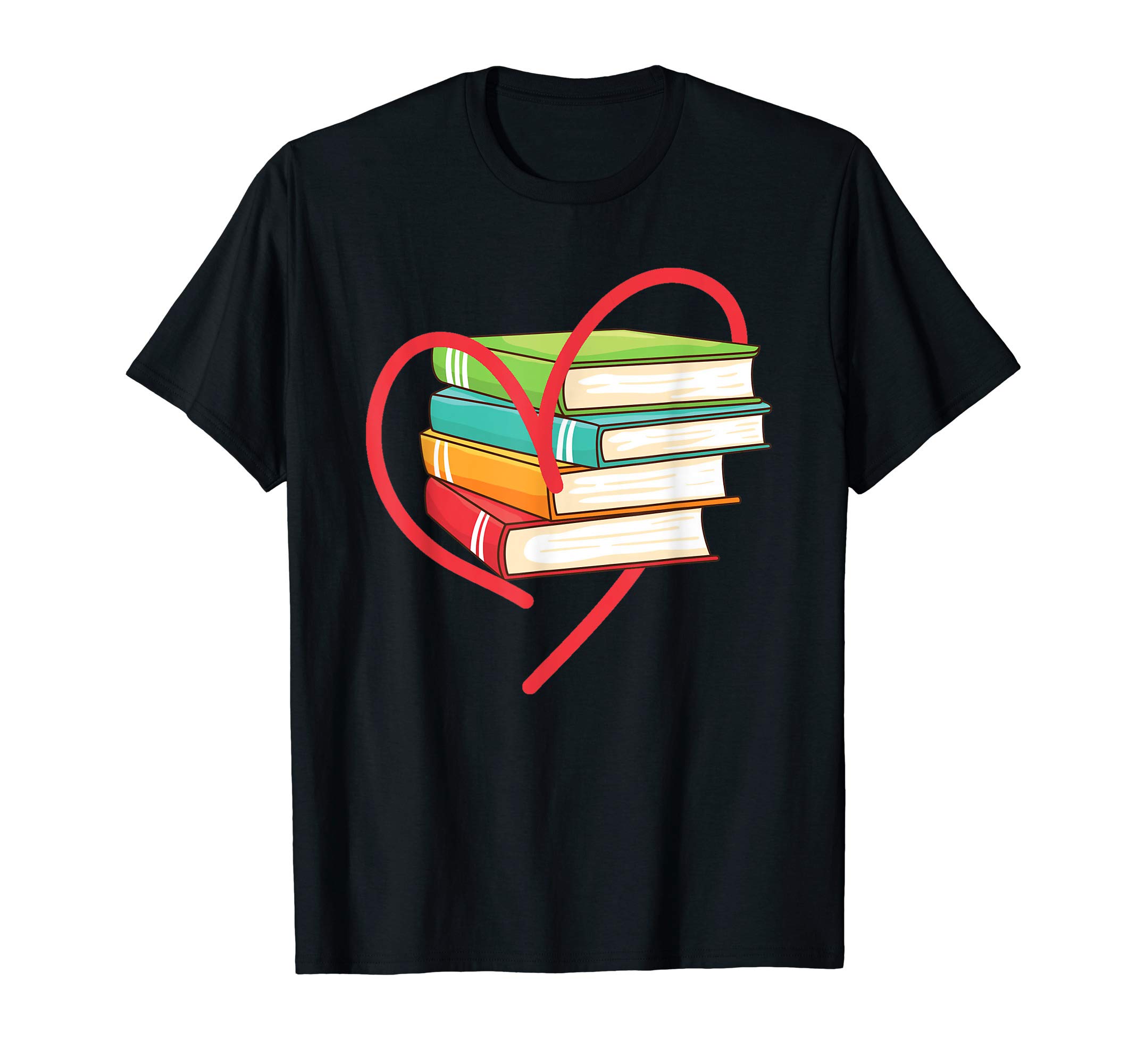 Books Lovers Gifts Reading Club ApparelI Love Reading Heart Love Books Gift TShirt Library Bookworm T-ShirtOEKO-TEX STANDARD 100