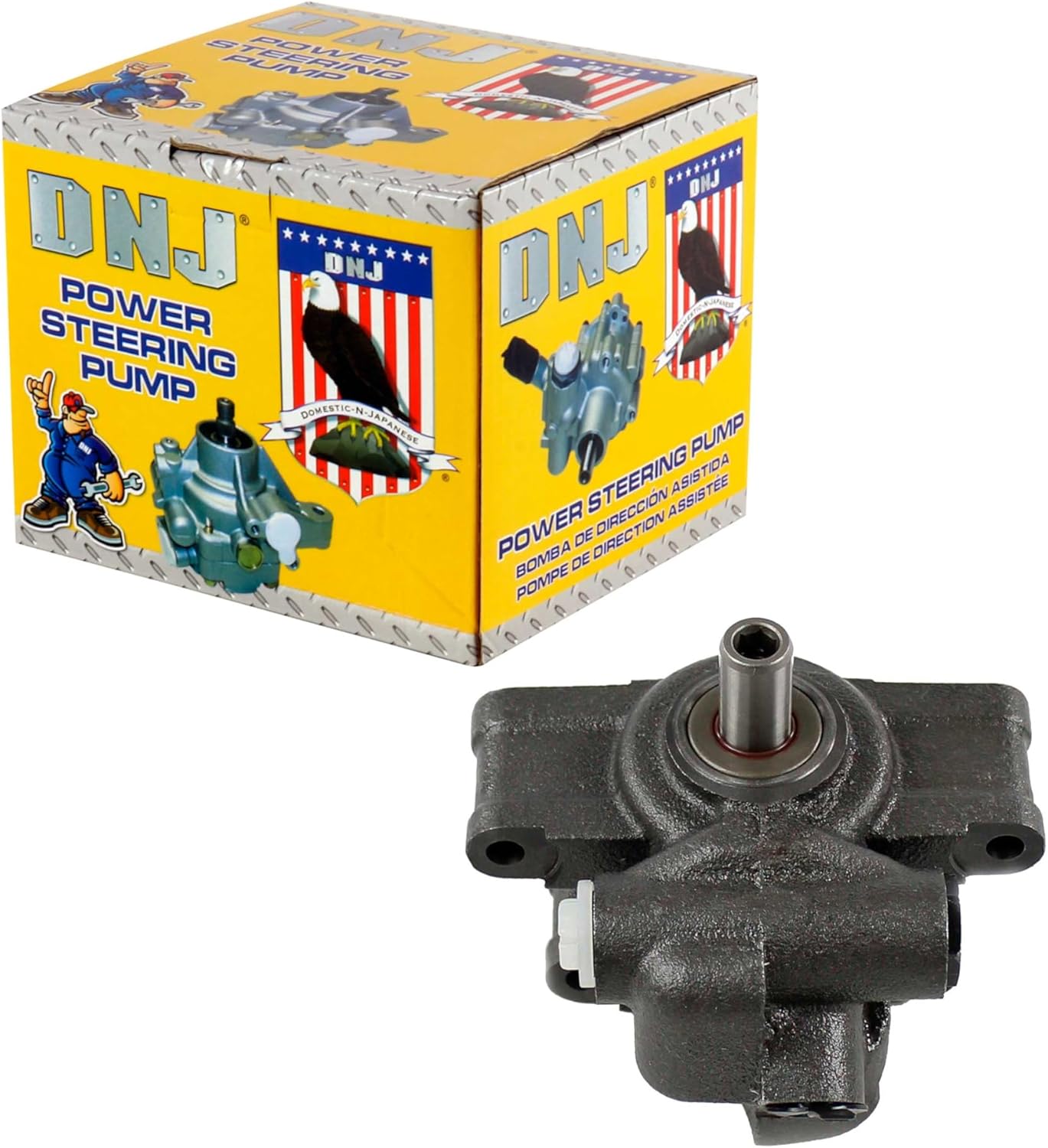 DNJ PSP1158 New Power Steering Pump for 2006-2011 Ford Focus Transit Connect 2.0L-2.3L L4 16V DOHC 1999cc