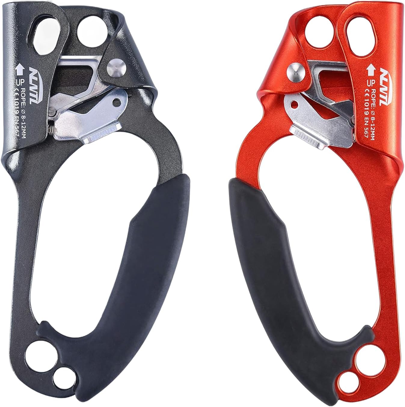 WILDKEN 2pcs Climbing Hand Ascender Outdoor Mountaineering Tree Arborist Climbing Rappelling Equip Hand Ascender Rope Left Right Hand Ascender