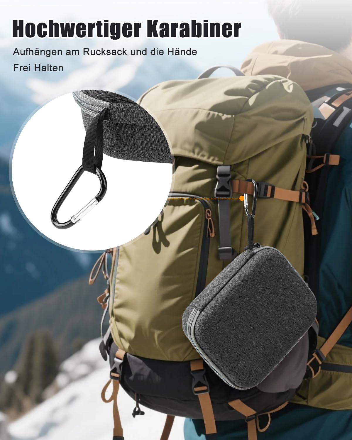 SYACHI Rc2 Controller Tasche, Tragetasche für Mini 5 Pro Drohne RC 2/RC-N3 Controller Tasche Combo Case Reisetasche Schutztasche Aufbewahrungstasche Zubehör für DJI Mini 5 Pro (for Drone)