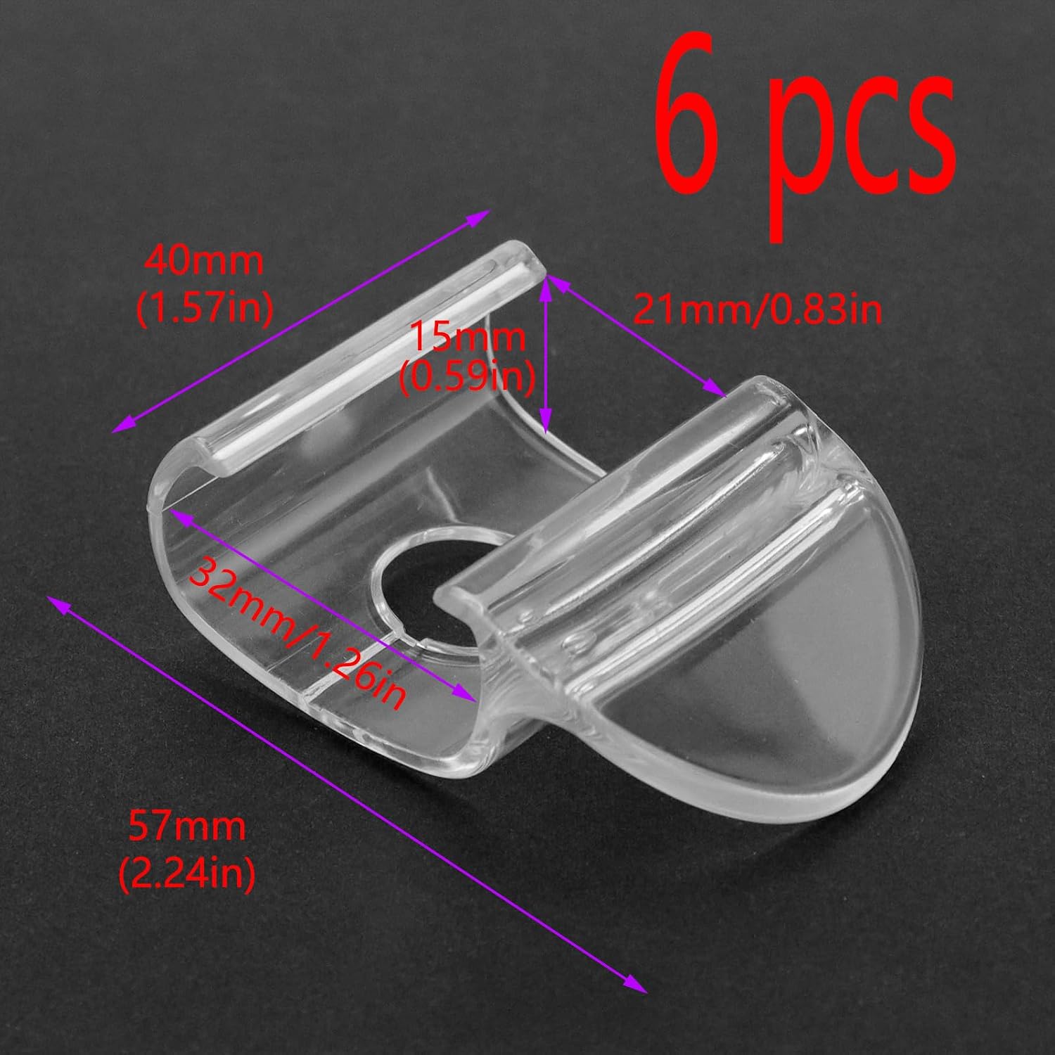 Blind Cordless Handles,Cordless Honeycomb Shade Lift Handles Blind Pulls Replacement Parts Clear Cellular Honeycomb Handle Hooks,Roller Shade Lift Handle, 6 Pcs