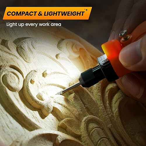 Miniatura 5 de HARDELL - Mini kit de herramienta rotatoria inalámbrica multiusos con 5 velocidades, carga USB y 61 accesorios, herramienta de 3.7 V para lijar