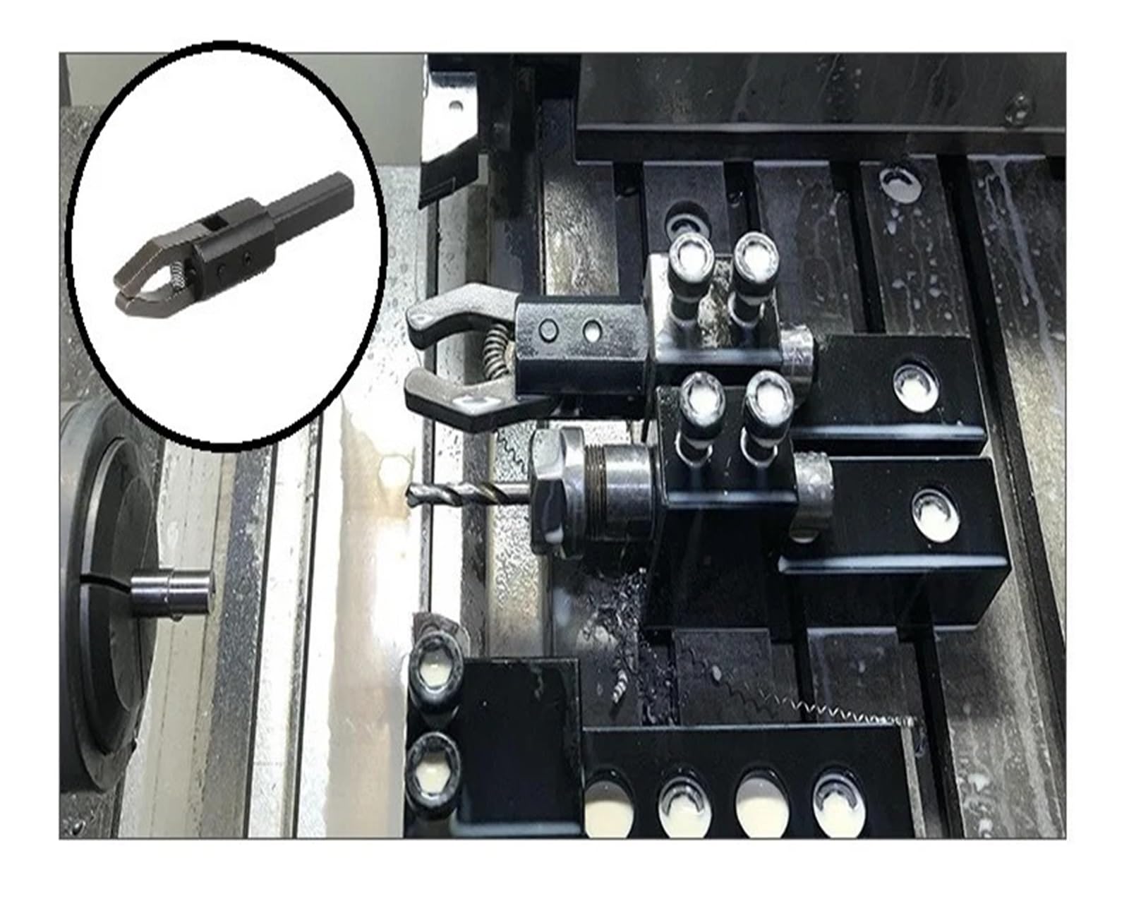 Szczypce tokarskie CNC do maszyn automatycznych, hartowana stal, sprężynowy chowany zamek boczny, niezbędne narzędzie do wydajnego przenoszenia i ciągnięcia prętów