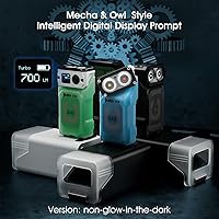 Vista 2 de WUBEN X3 Mini Linterna con Caja de Carga Recargable 180 Grados Llavero EDC Linterna Giratoria Ip65 Impermeable Imán Linternas de Bolsillo 10 Modos