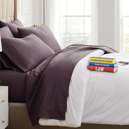 Miniatura 171 de Southshore Fine Living, Inc. Juego de sábanas de 6 piezas, sábanas de bolsillo profundo de 21 pulgadas, sábana bajera de bolsillo profundo, sábana