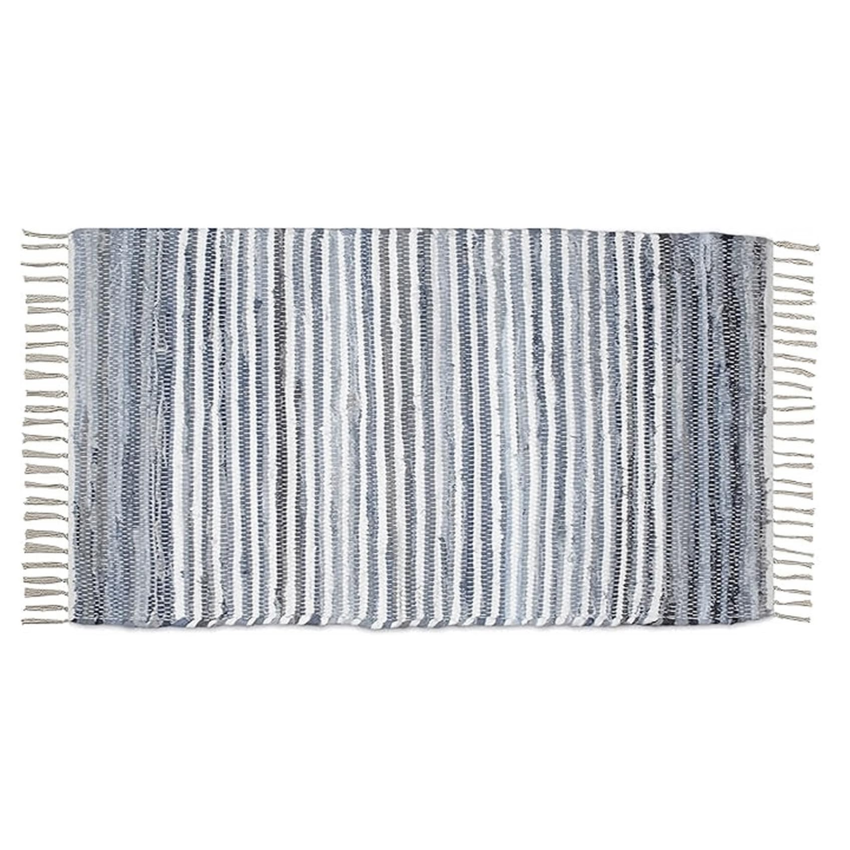Tapis Chindi lavable pour résoudre le problème des sols froids et glissants du salon